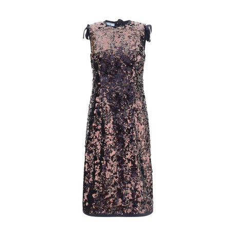 Prada Sequined midi Dress - Hilstor
