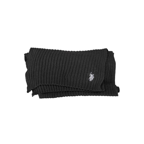 U.S. POLO ASSN. Black Wool Scarf - Hilstor
