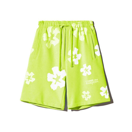 Comme Des Fuckdown Green Cotton Short - Hilstor
