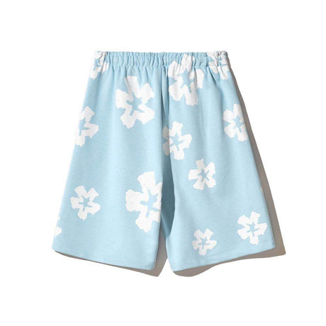 Comme Des Fuckdown Blue Cotton Short - Hilstor