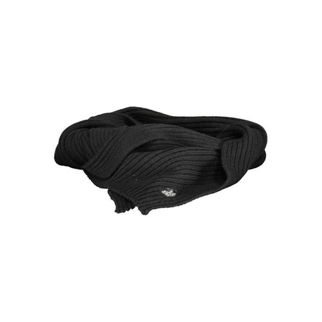 U.S. POLO ASSN. Black Wool Scarf - Hilstor