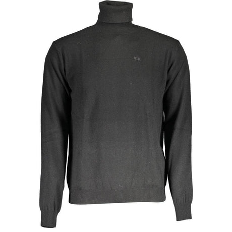 La Martina Black Wool Sweater - Hilstor
