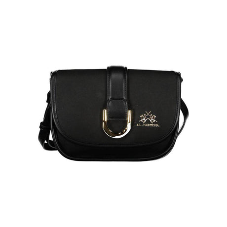 La Martina Black Polyethylene Handbag - Hilstor