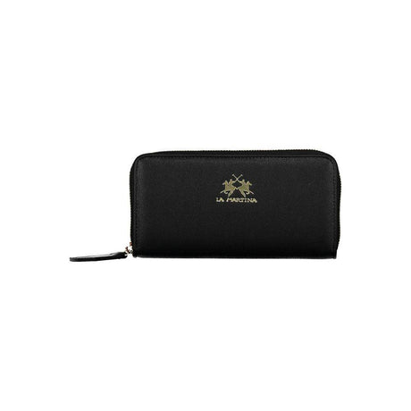 La Martina Black Polyethylene Wallet - Hilstor