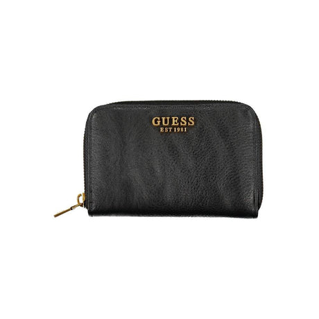 Guess Jeans Black Polyethylene Wallet - Hilstor