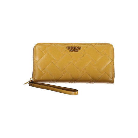 Guess Jeans Yellow Polyethylene Wallet - Hilstor