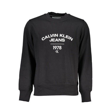 Calvin Klein Black Cotton Men Sweater - Hilstor