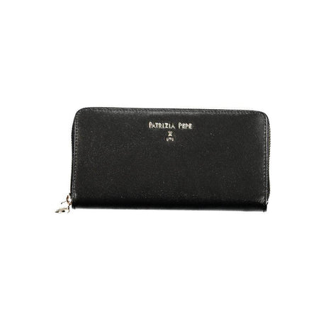 Patrizia Pepe Black Leather Wallet - Hilstor