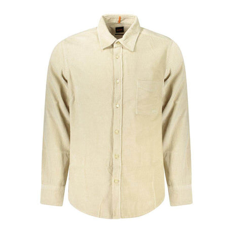 Hugo Boss Beige Cotton Shirt - Hilstor