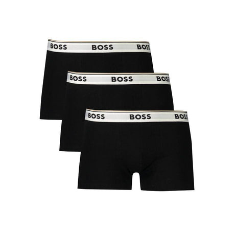 Hugo Boss Black Cotton Men Boxer Short - Hilstor
