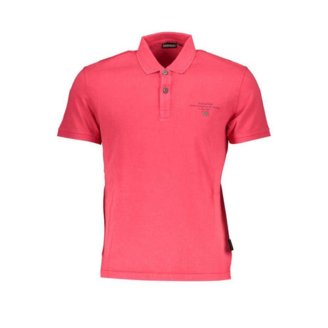 Napapijri Pink Cotton Polo Shirt - Hilstor