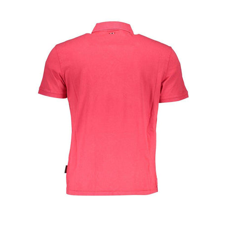 Napapijri Pink Cotton Polo Shirt - Hilstor