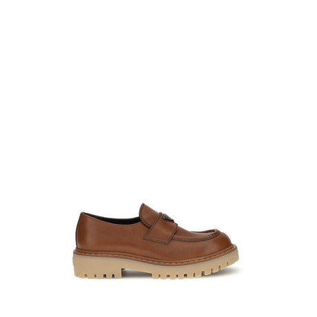 Prada Leather Loafers - Hilstor