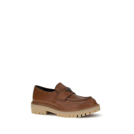 Prada Leather Loafers - Hilstor