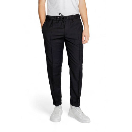 Armani Exchange Black Polyester Pant - Hilstor
