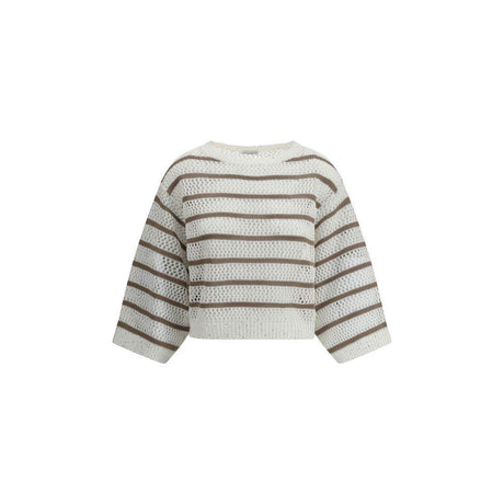 Brunello Cucinelli Sweater in perforated knit - Hilstor