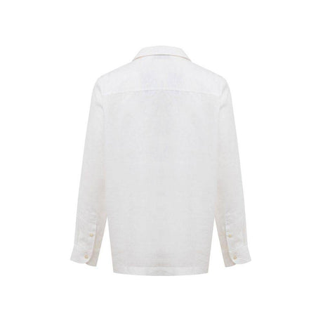 Gran Sasso White Linen Shirt - Hilstor