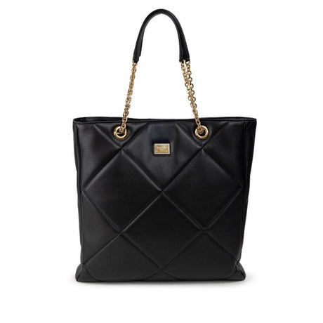 Dolce & Gabbana Black Leather Tote Bag - Hilstor
