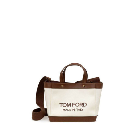 Tom Ford Beige Cotton Tote Bag - Hilstor