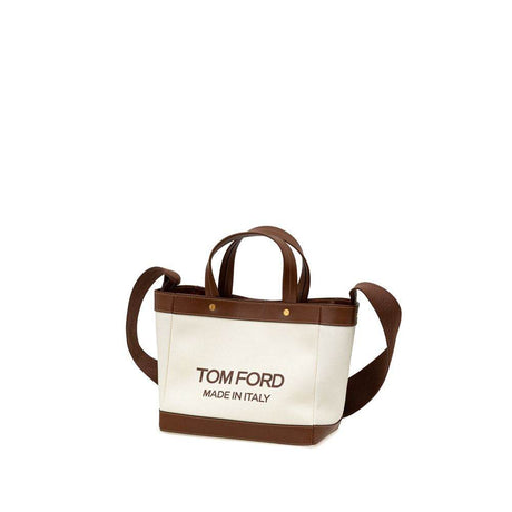 Tom Ford Beige Cotton Tote Bag - Hilstor