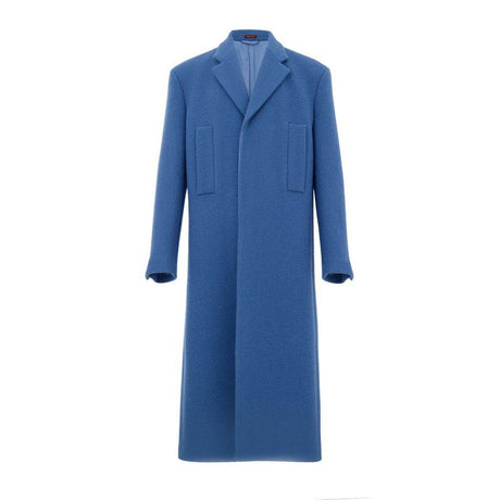 Gucci Blue Wool Coat - Hilstor