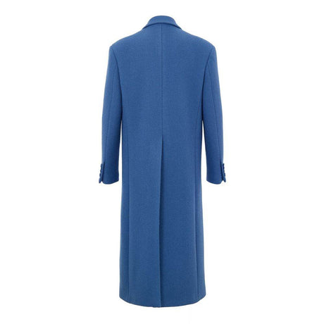 Gucci Blue Wool Coat - Hilstor