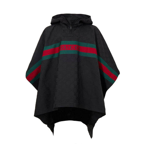 Gucci Black Polyester Trench Coat - Hilstor