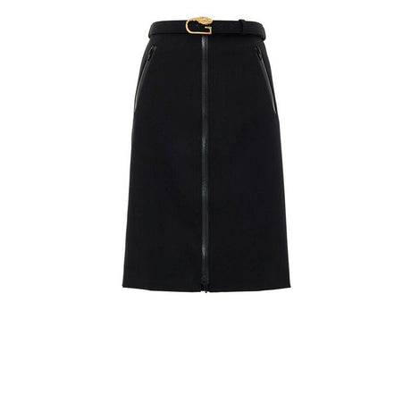 Gucci Black Wool Skirt - Hilstor