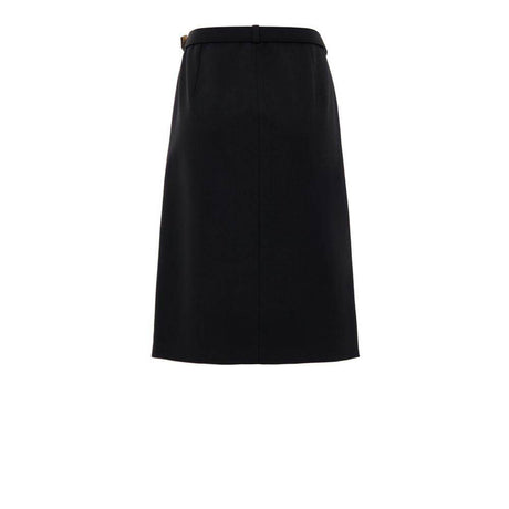 Gucci Black Wool Skirt - Hilstor