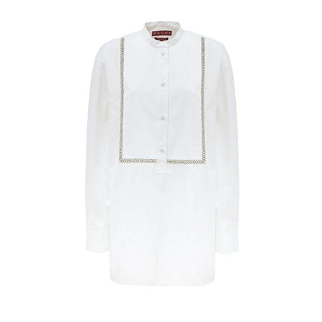 Gucci White Cotton Shirt - Hilstor