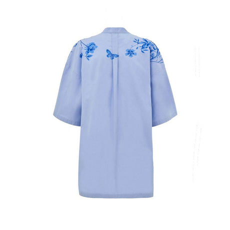 Gucci Blue Cotton Shirt - Hilstor