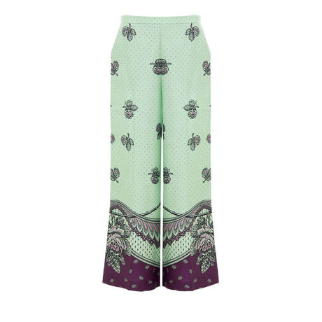 Gucci Green Silk Pant - Hilstor