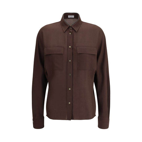 Brunello Cucinelli Embellished collar Shirt - Hilstor