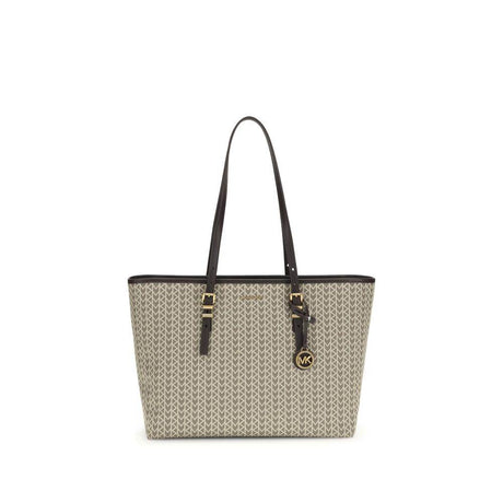 Michael Kors Quinn large jacquard logo Tote Bag - Hilstor