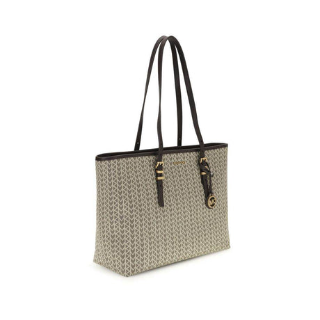 Michael Kors Quinn large jacquard logo Tote Bag - Hilstor