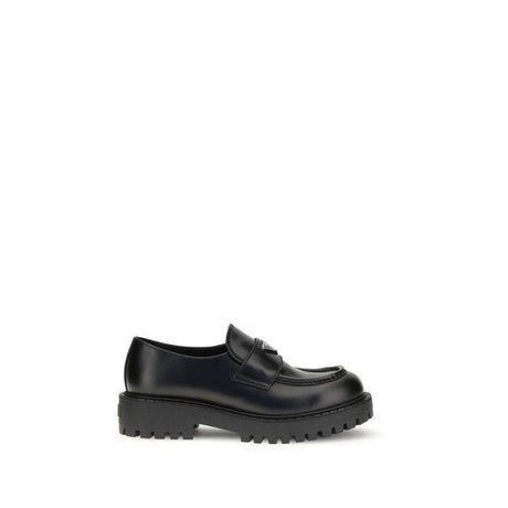 Prada Double Chocolate Loafers - Hilstor