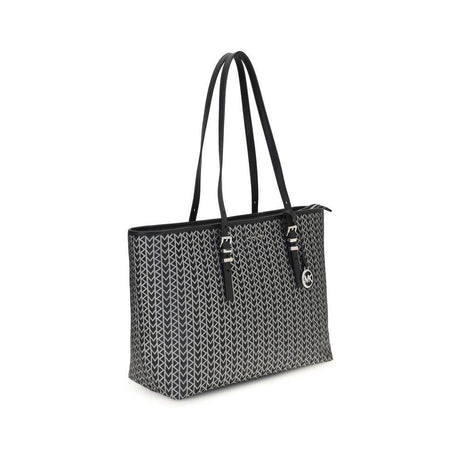 Michael Kors Quinn large jacquard logo Tote Bag - Hilstor