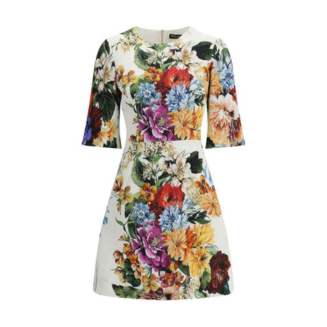 Dolce & Gabbana Bouquet-print midi Dress - Hilstor