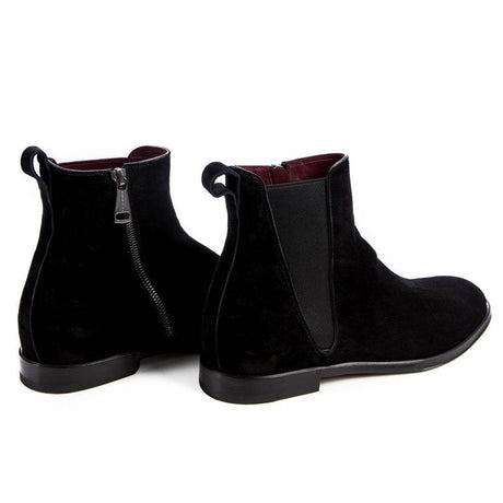 Dolce & Gabbana Black Calfskin Men Ankle Boot - Hilstor