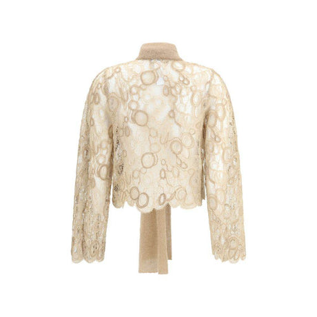Fabiana Filippi Lace cropped Shirt - Hilstor