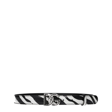Dolce & Gabbana Black Leather Belts - Hilstor