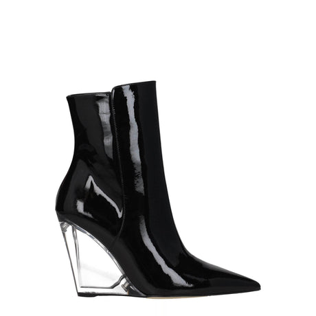 Stuart Weitzman Black Leather Ankle Boots - Hilstor