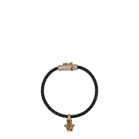 Versace Black Leather Bracelets - Hilstor