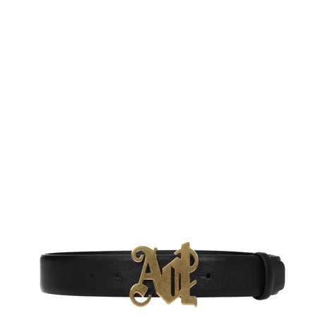 Palm Angels Black Leather Regular Belts - Hilstor