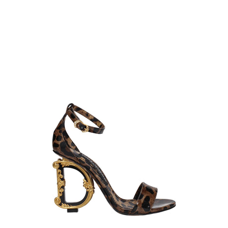 Dolce & Gabbana Brown Leather Sandals - Hilstor