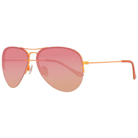 Benetton Orange Metal Sunglasses - Hilstor