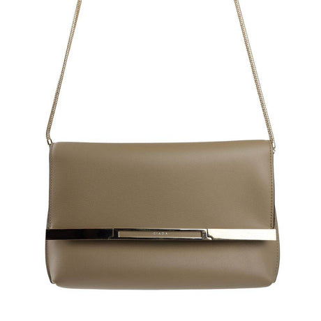 Giada Beige Leather Crossbody Bag - Hilstor