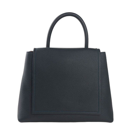 Giada Blue Leather Handbag - Hilstor