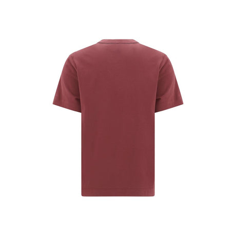 Brunello Cucinelli Bordeaux Cotton T-Shirt