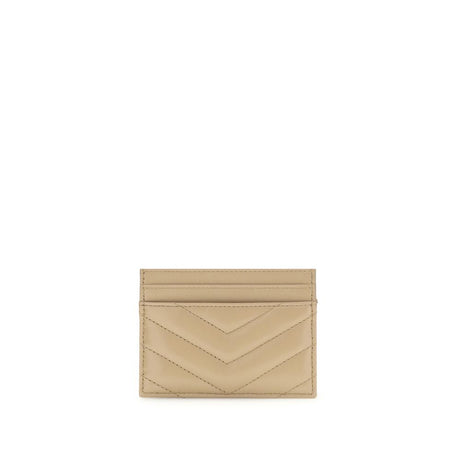 Saint Laurent Beige Lamb Ovis Aries Aries Wallet